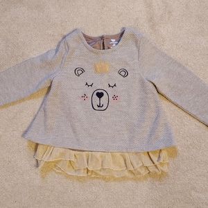 Gold Ruffle Hem 🐻 Sweater